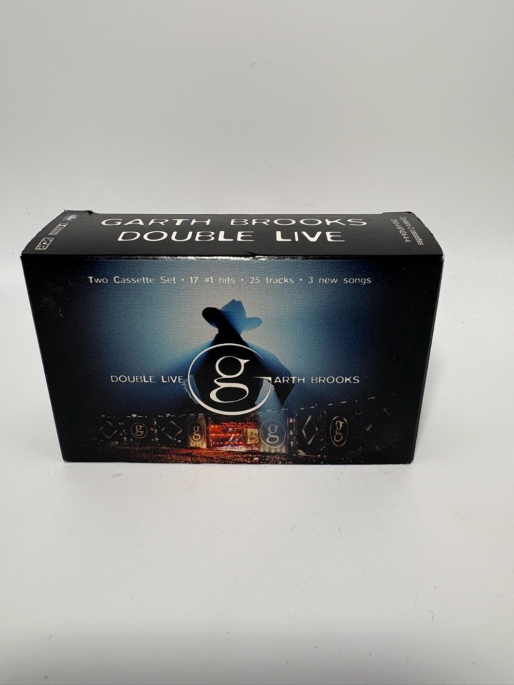 Garth Brooks Double Live Cassette Set - Black & Blue Artwork